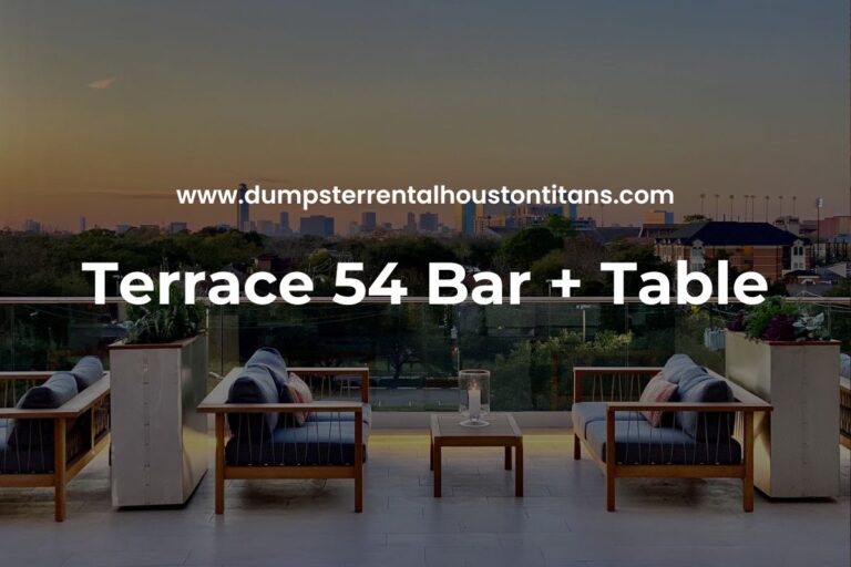 Terrace 54 Bar + Table featured image
