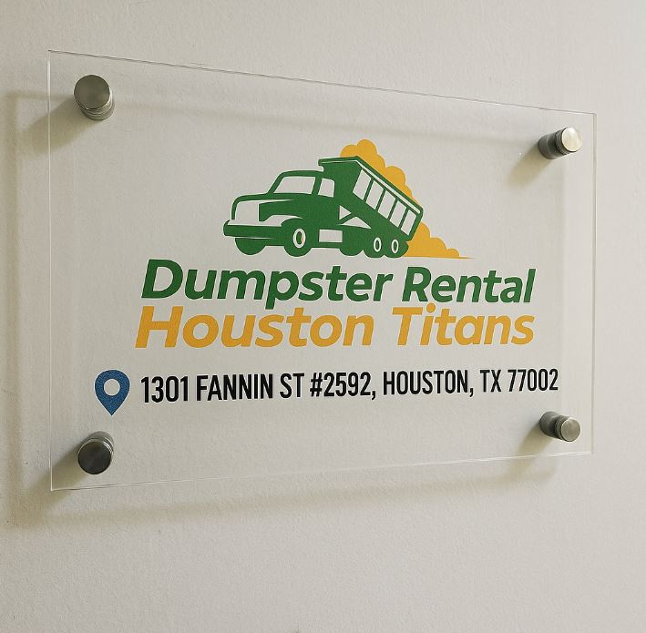 Dumpster Rental Houston Titans Signage